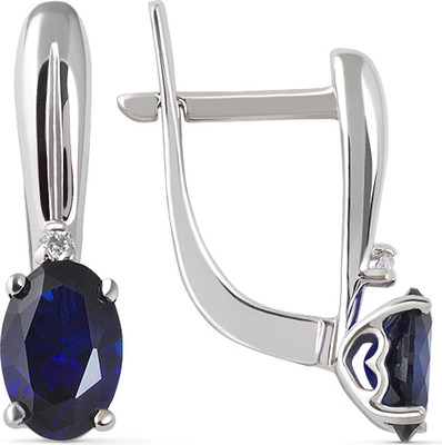 Серьги из белого золота Кристалл CI37500226773