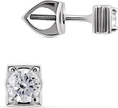 Серьги из белого золота Кристалл CG40900226773