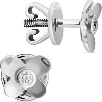 Серьги из белого золота Кристалл CG21600226773