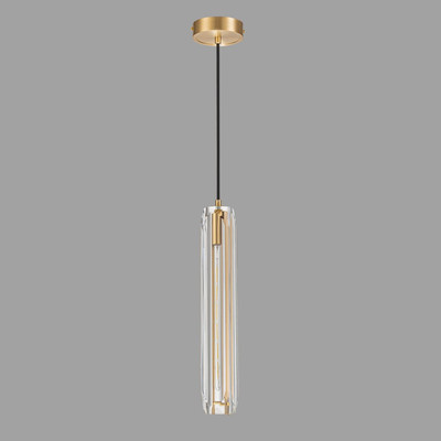 Потолочный светильник Belfast Gibson 6133-1 BR CL (латунь/стекло/прозрачный)