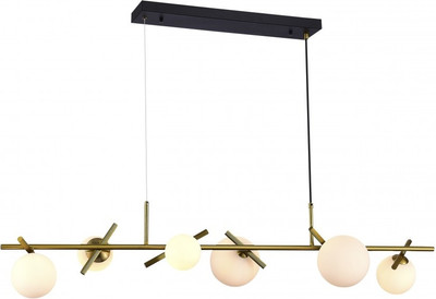 Люстра ILamp Golden 2134-6L BR+MBK