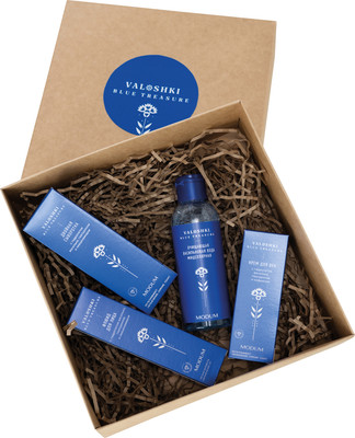 Набор косметики для лица Modum Valoshki Крем д/век+Васильковая вода+Двойная сывор.+Крем д/лица (25г+150мл+30г+100г)