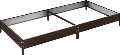 Грядка модульная GREENGO Оцинкованная компакт 200x100x15см (коричневый)