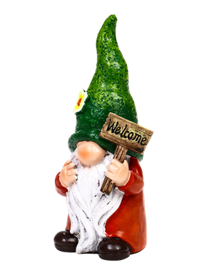 Фигурка для сада GREENGO Гном Welcome / 10919484