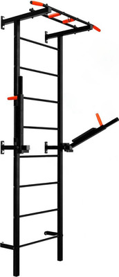 Шведская стенка Absolute Champion Атлант Люкс / АЧ 8049 (черный с красными ручками)