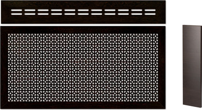 Экран для радиатора Стильный Дом De Luxe Дамаско 120х60см (с крышкой и боковинами, венге)