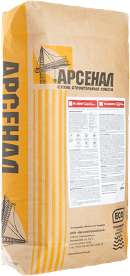 Смесь для ремонта бетона АРСЕНАЛ TK2500FW-РМмIV-КР НР З-ПЦМ-БТ-МЗ-БУ-АП-В50-F400-W10 (25кг)