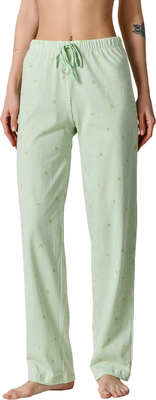 Штаны домашние Mark Formelle 532495 (р.164/170-114, цветы на зеленой полоске)