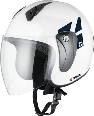 Мотошлем AVM 818 (M, белый)