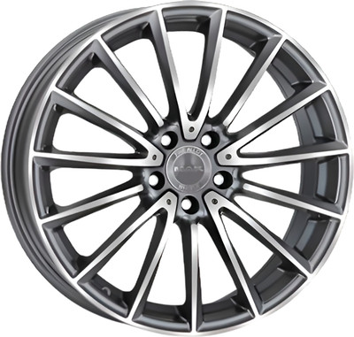 Литой диск MAK Komet 18x8" 5x112мм DIA 66.6мм ET 43мм Gun Met-Mirror Face