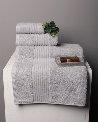 Набор полотенец YOTSUBA Classik Махра 35x60/50x90/70x140 500г (светло-серый)