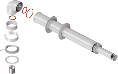 Дымоход для котла Navien Антилед Унив 60/100 - 750 мм (KTL-01-075K)