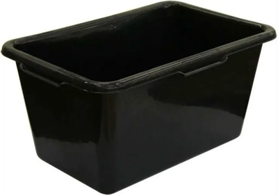 Таз строительный RV Plast Стандарт прямоугольный 0121 (70л, черный)