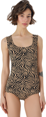 Майка домашняя Mark Formelle 422208/1 (р.164/170-96-102, анималистичный принт на бежевом)