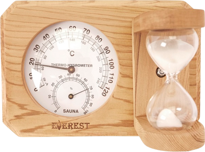 Термогигрометр для бани Everest TG-09 (кедр, белый)