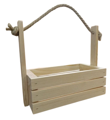 Ящик декоративный KraftHouse Без уголков 25x14x9.5 / 2046561854841 (натуральный)