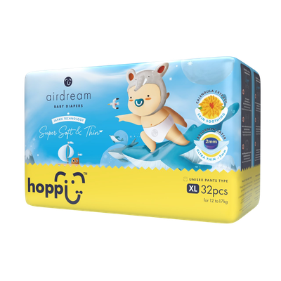 Подгузники-трусики детские Hoppi AirDream XL 12-17кг / HB-029-XL (32шт)