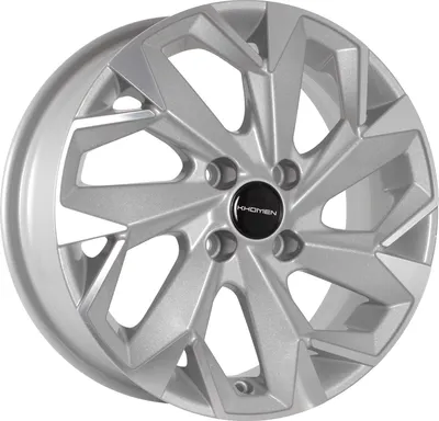 Литой диск Khomen KHW1508 Cobalt 15x6" 4x100мм DIA 56.6мм ET 39мм (F-Silver)
