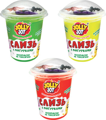 Набор слаймов Jolly Jot Слизь с фигурками насекомых / 666665