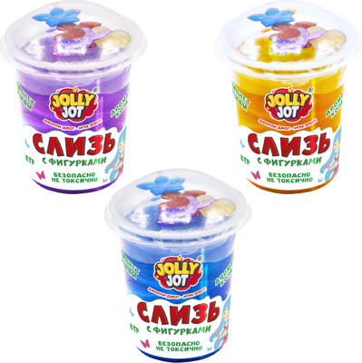 Набор слаймов Jolly Jot Слизь с фигурками русалочки / 666667