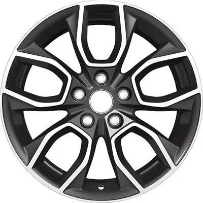Литой диск Khomen KHW1713 Kodiaq/Tiguan 17x7" 5x112мм DIA 57.1мм ET 40мм (Black FP)