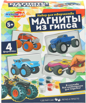 Набор для творчества MultiArt Крутые тачки / MGN-122817T