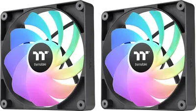 Набор вентиляторов для корпуса Thermaltake CT120 Reverse ARGB Sync 2 Pack / CL-F173-PL12SW-A (черный)