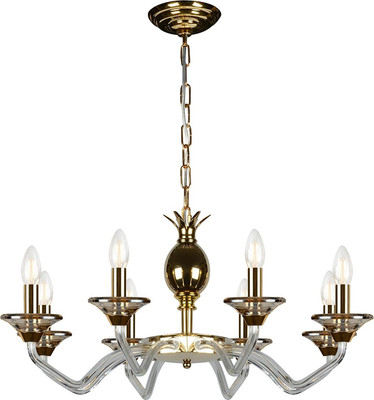 Люстра ILamp Flo YT2049-8 GD+Cear