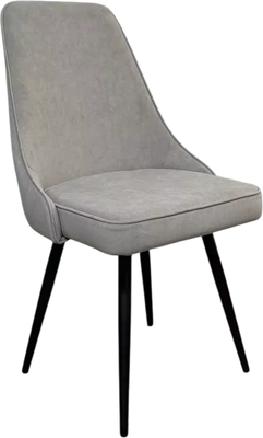 Стул M-City Берти 360 / 635M06170 (B22 серый велюр/черный каркас)