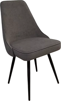 Стул M-City Берти 360 / 635M06171 (B28 темно-серый велюр/черный каркас)