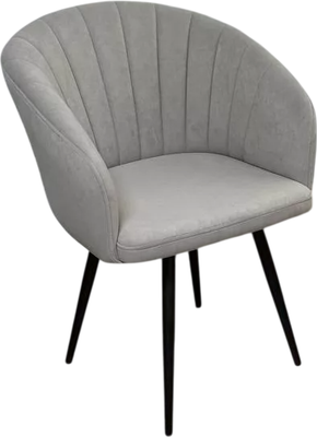 Стул M-City Мишель 360 / 635M06184 (B22 серый велюр/черный каркас)