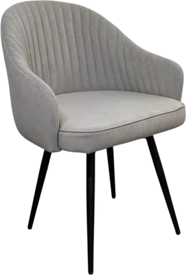 Стул M-City Шелл 360 / 635M06196 (B22 серый велюр/черный каркас)
