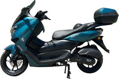 Скутер SPRMOTORS City Max T4-50H (с кофром, зеленый)