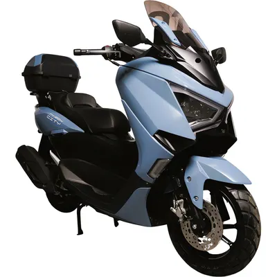 Скутер SPRMOTORS City Max T4-50H (с кофром, серый)
