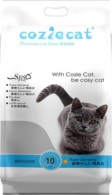 Наполнитель для туалета Cozie Cat Комкующийся  (натуральный, 10л/8кг)
