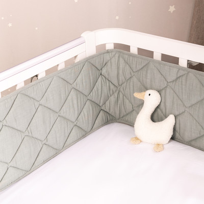 Бортик в кроватку Perina Slim / СБ.120-SM.13 (серо-оливковый)