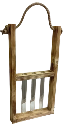 Ваза KraftHouse Обоженная С 3 колбами / 2038535054623 (обожженный)