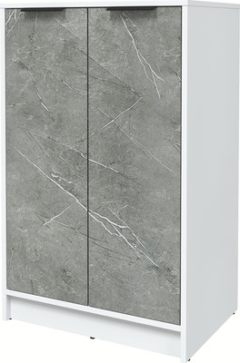 Тумба Interline Концепт КТ-Т64 Глосс (белый платинум/керамика)