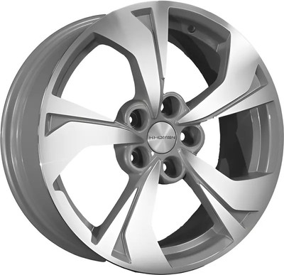 Литой диск Khomen KHW1724 CX-5/Seltos/Optima 17x7" 5x114.3мм DIA 67.1мм ET 50мм (F-Silver FP)