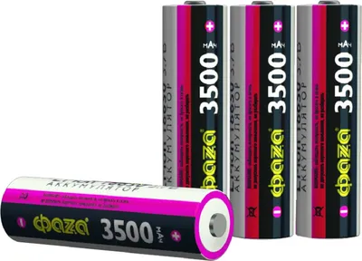 Комплект аккумуляторов Фаза Li-Ion 18650 3500мАч 3.7V Box / 5059870