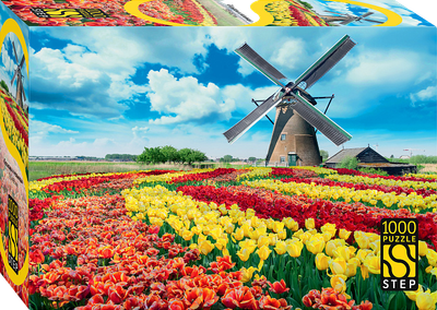 Пазл Step Puzzle Мельница в тюльпанах. Серия Выгодный формат / 79822 (1000эл)