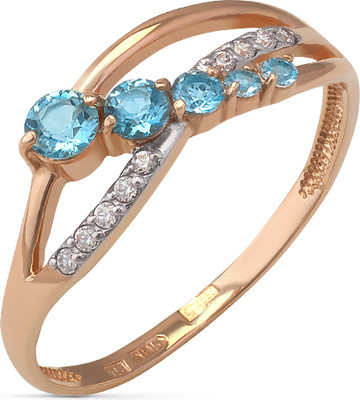 Кольцо из желтого золота Кристалл CD10100226773 (р.16)