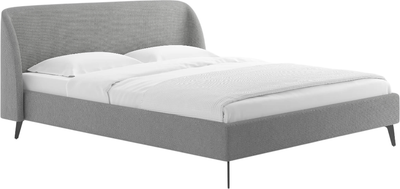 Двуспальная кровать Сонум Rosa 160x200 (лаунж светло-серый)