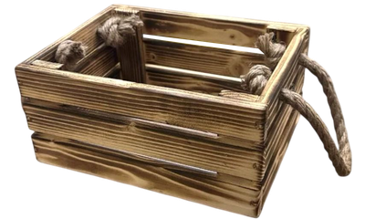 Ящик декоративный KraftHouse Без ручек 10x17x22 / 2040786710104 (обожженный)