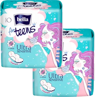 Прокладки гигиенические Bella For Teens Ultra Sensitive (2x10шт)