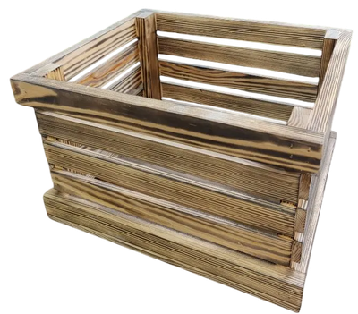 Ящик декоративный KraftHouse 26x41x34 / 2044440685463 (обожженный)