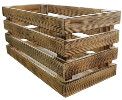 Ящик декоративный KraftHouse 20x20x42 / 2044413575616 (обожженный)