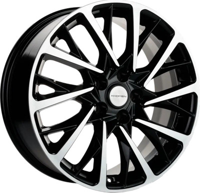 Литой диск Khomen KHW1804 JAC/Москвич 3 18x7.5" 5x108мм DIA 54.1мм ET 40мм (Black FP)