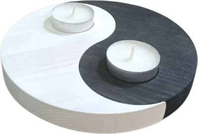 Подсвечник KraftHouse Инь-Янь 16x16x2 / 2044440963301