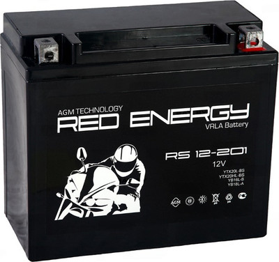 Мотоаккумулятор Red Energy RS12201 YTX20L-BS / YTX20HL-BS / YB16L-B / YB18L-A (20А/ч)